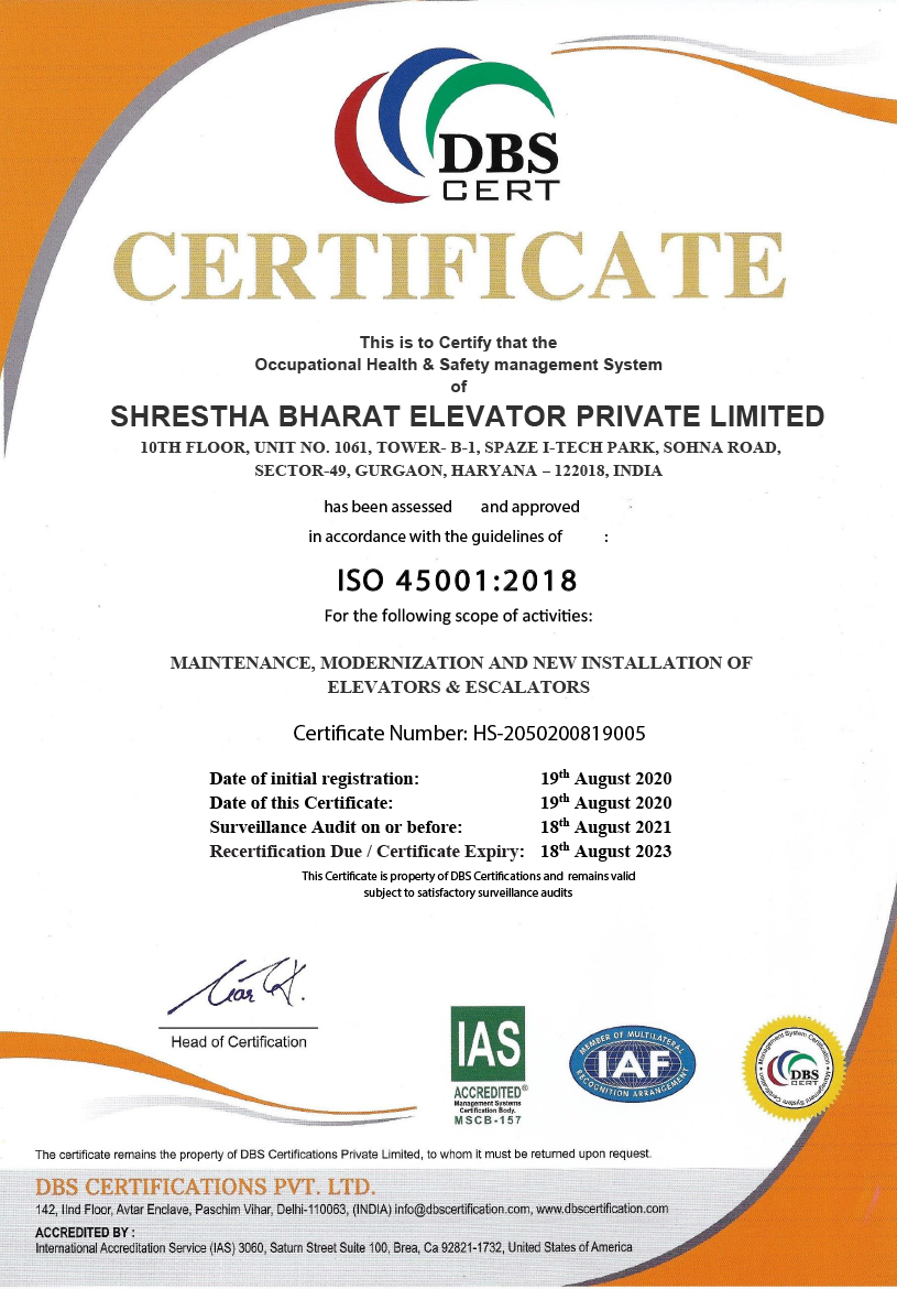 ISO 45001:2018 shrestha-bharat.com